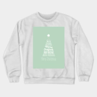 Typography Christmas tree No4 Crewneck Sweatshirt